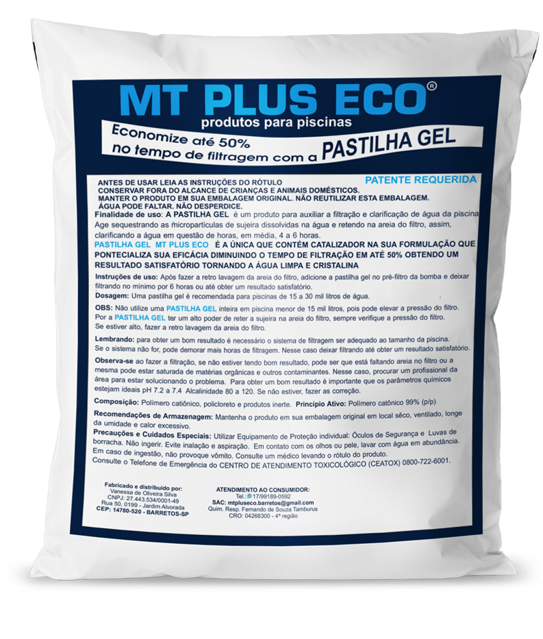 Pastilha Gel Clarificante da MT Plus Eco
